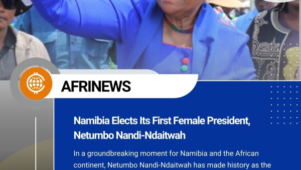Namibia Elects Its First Female President, Netumbo Nandi-Ndaitwah